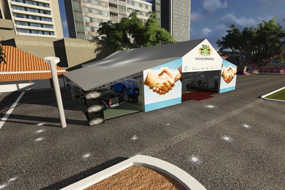 Pavilhão Empresarial da Expoaraxá pronto para inauguração