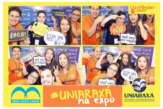 Uniaraxá terá cabine fotográfica, sorteio de celulares e diversos brindes na Expoaraxá