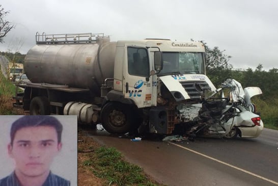 Jovem morre em acidente na BR-452