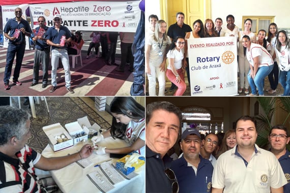 Rotary Club e Uniaraxá promovem ação contra a hepatite C