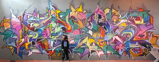 Intervenção artística nos muros do CSD – Grafite 800 anos