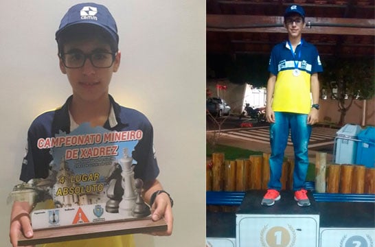 Vítor Amorim é 4º colocado no Mineiro Absoluto de Xadrez 2016