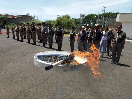 37º BPM realiza solenidade do Dia da Bandeira em Araxá