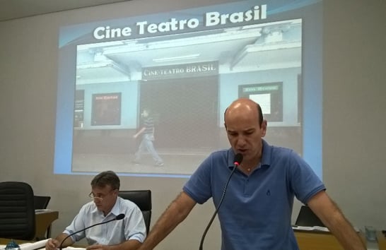 Fechado há mais de um ano, situação do prédio do Cine Teatro Brasil é abordada na Câmara