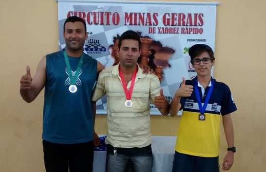 Araxá domina o pódio na 6ª Etapa do Circuito Minas Gerais de Xadrez Rápido