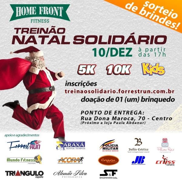 Grupo de corredores de Araxá faz Treinão Solidário para arrecadar brinquedos