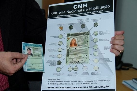 Carteira de Habilitação será emitida com novo visual a partir desta segunda-feira