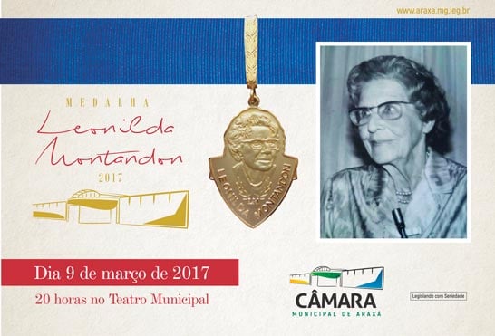 Câmara divulga as homenageadas com a Medalha Leonilda Montandon 2017