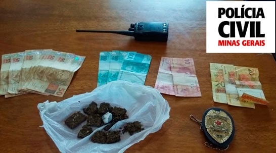 Polícia Civil apreende drogas, dinheiro e uma adolescente de 17 anos por envolvimento com o tráfico de drogas