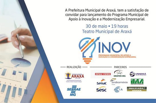 Empresários de Araxá vão contar com Programa Municipal de Inovação e Modernização