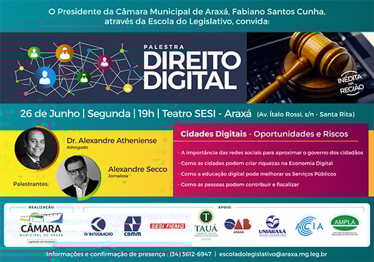 Convite: Palestra de Direito Digital
