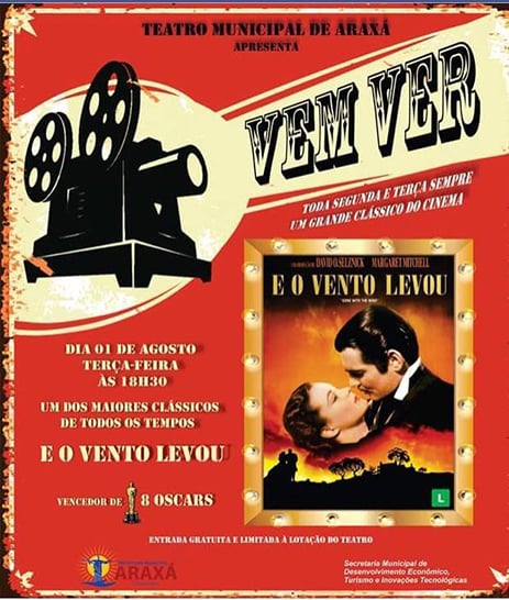 Convite: “E o Vento Levou” no Teatro Municipal
