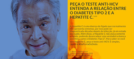 Campanha convoca população a fazer exames de hepatite C e diabetes