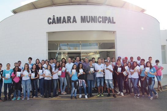 Câmara recebe alunos da Escola Estadual Vasco Santos