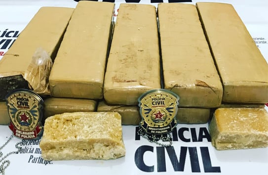 Polícia Civil apreende mais de 10 quilos de maconha e 500 gramas de crack