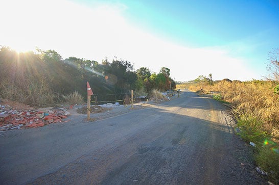 Trecho da estrada da Antinha danificado por erosão será recuperado
