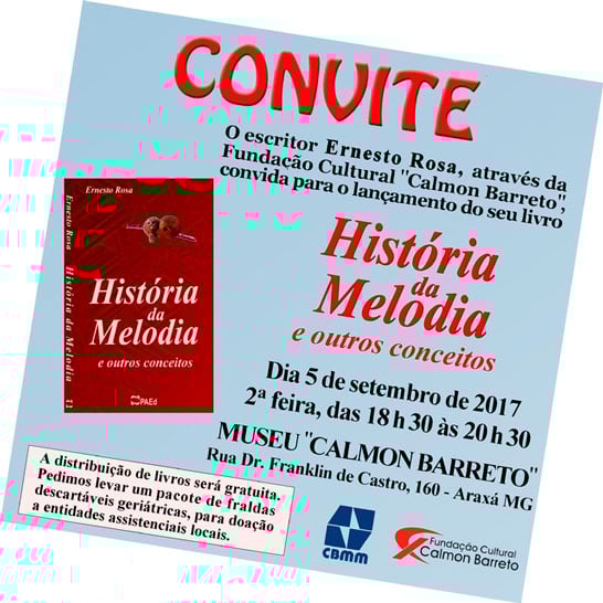 CBMM apresenta a 43ª produção literária do professor Ernesto Rosa