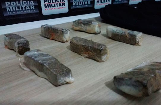 PM apreende tabletes de maconha no bairro Boa Vista