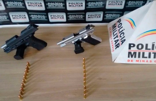 PM prende autores por porte ilegal de armas de fogo no Centro