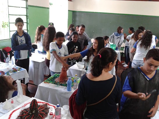 Feira de Ciências da Escola Estadual Maria de Magalhães promove integração de alunos e professores
