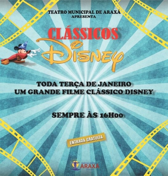 Exibição de clássicos da Disney durante as férias escolares