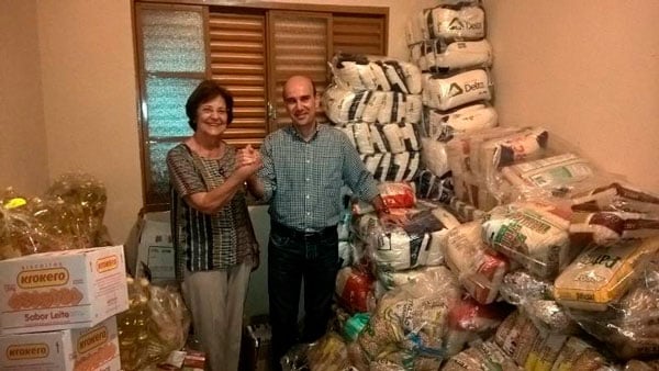 Carrinho da Solidariedade arrecada mais de cinco toneladas de alimentos