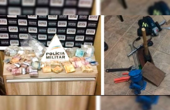 Quadrilha furta agência dos Correios em Araxá, mas acaba presa pela PM