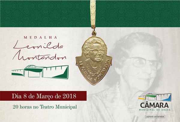 Câmara divulga homenageadas com a Medalha Leonilda Montandon 2018