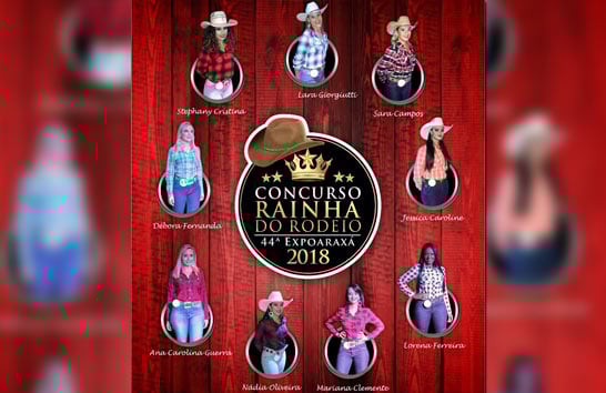 Nove candidatas disputam o título de Rainha da Expoaraxá 2018