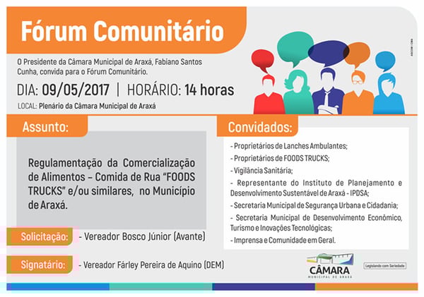 Convite: Fórum Comunitário