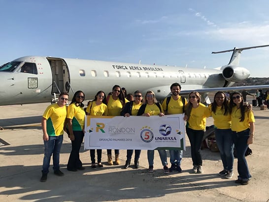 Alunos e professores do Uniaraxá partem para o Projeto Rondon