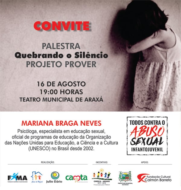 Convite: Palestra “Quebrando o Silêncio”