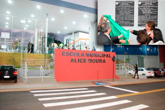 Sede definitiva da Escola Alice Moura é inaugurada com festa