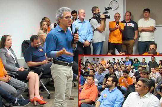 Vereadores participam de encontro com o candidato a governador Romeu Zema em BH