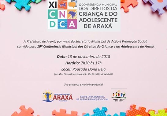 Conferência vai discutir direitos de crianças e adolescentes com a comunidade