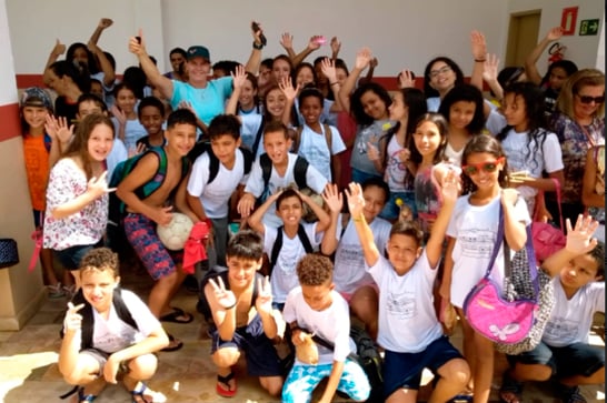 Estudantes da Escola Dona Gabriela participam de manhã esportiva no Centro Álvaro Maneira