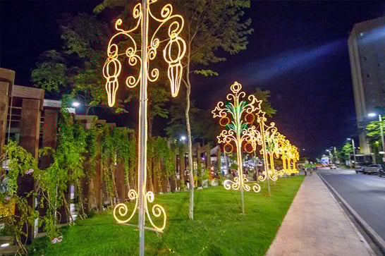 Araxá enfeitada para o Natal
