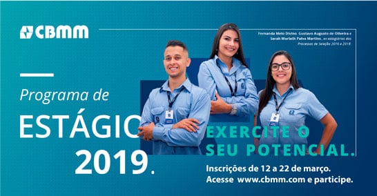 CBMM lança Programa de Estágio para 2019