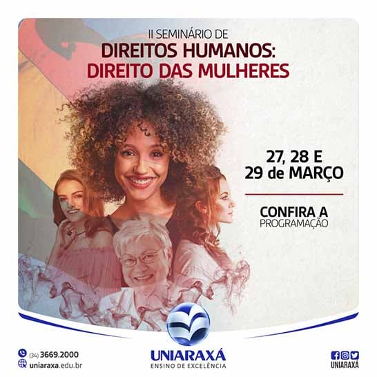 Confira a programação do II Seminário de Direitos Humanos
