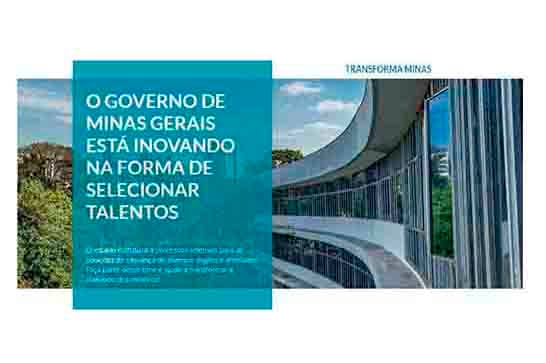 Transforma Minas terá cem vagas para atuação no interior de Minas