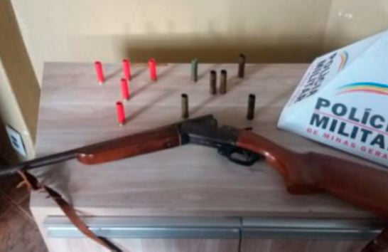 PM apreende arma de fogo na zona rural