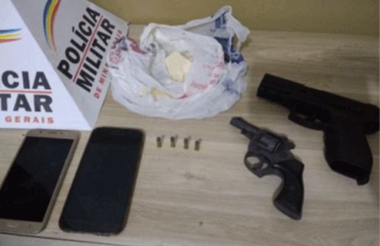 Autor de assalto é preso e PM ainda apreende arma e droga