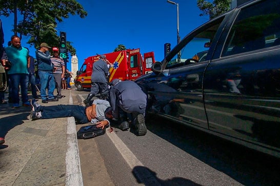 Prefeitura inicia Semana do Trânsito com simulação de acidente