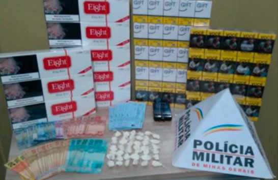 PM prende suspeitos de tráfico e apreende diversos materiais