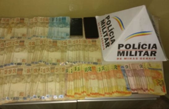 Suspeito de tráfico é preso com grande quantia de dinheiro
