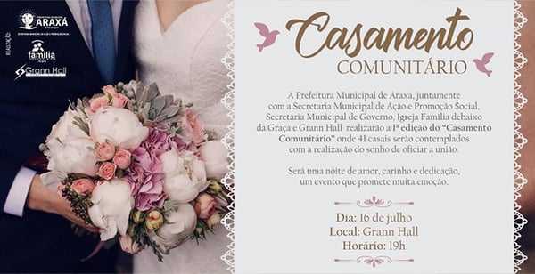 Prefeitura promove Casamento Comunitário