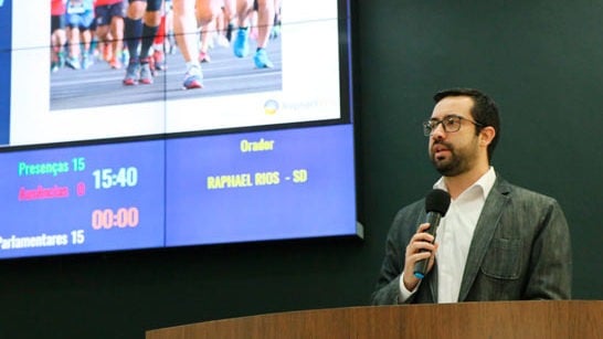 Raphael Rios apresenta projeto de lei de incentivo para atletas de baixa renda