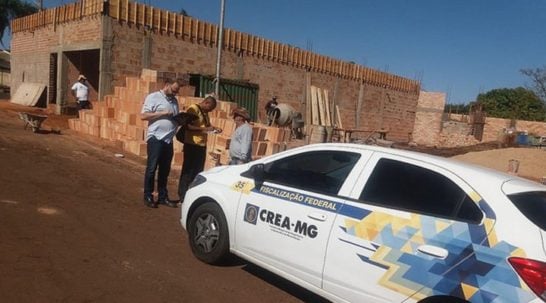 Blitz de fiscalização do Crea-MG vai percorrer cerca de 60 obras em Araxá