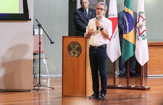 Romeu Zema participa do 1º Seminário de Prevenção à Violência Doméstica Contra a Mulher