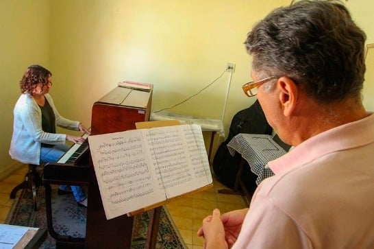 Escola Municipal de Música funciona provisoriamente na rua Rio Branco